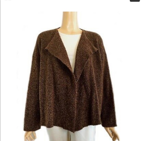 EUC ESKANDAR size XL BOUCLE WOOL/cashmere blend - Picture 6 of 7